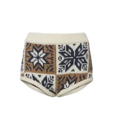 Magda Butrym Jacquard wool and cashmere shorts | Thumbnail 1