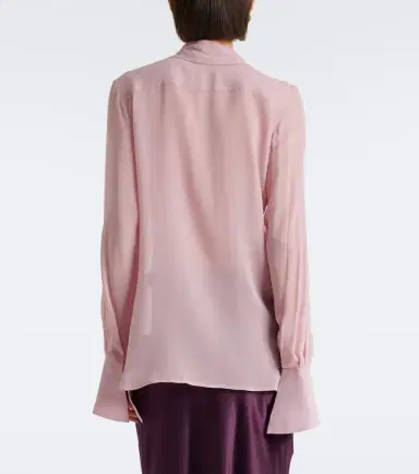 Nina Ricci Tie-neck silk blouse | Thumbnail 2
