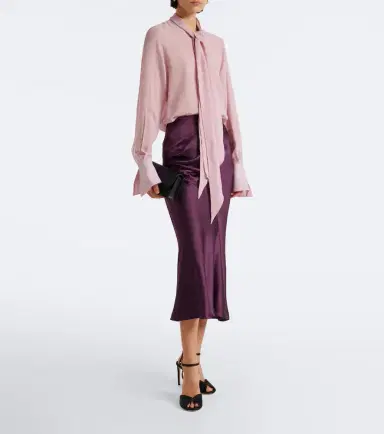 Nina Ricci Tie-neck silk blouse | Thumbnail 4