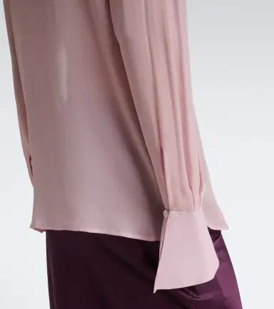 Nina Ricci Tie-neck silk blouse | Thumbnail 6