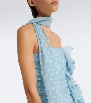 Nina Ricci Polka-dot silk bustier dress | Thumbnail 6