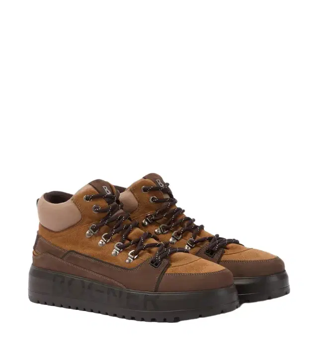 Bogner Antwerp leather and suede lace-up boots