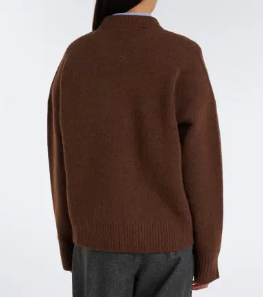 AMI PARIS Ami De Coeur alpaca and wool-blend sweater | Thumbnail 6