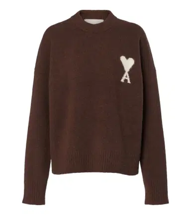 AMI PARIS Ami De Coeur alpaca and wool-blend sweater | Thumbnail 1