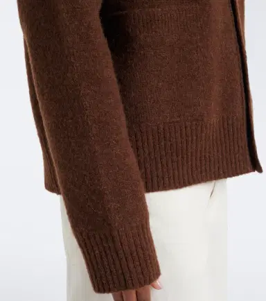 AMI PARIS Ami De Coeur alpaca and wool-blend cardigan | Thumbnail 2