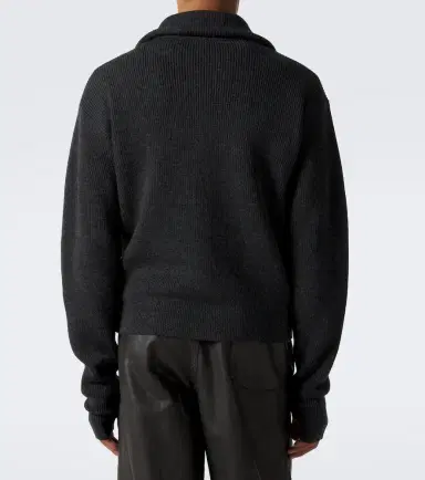 Lemaire Ribbed-knit wool zip-up cardigan | Thumbnail 3