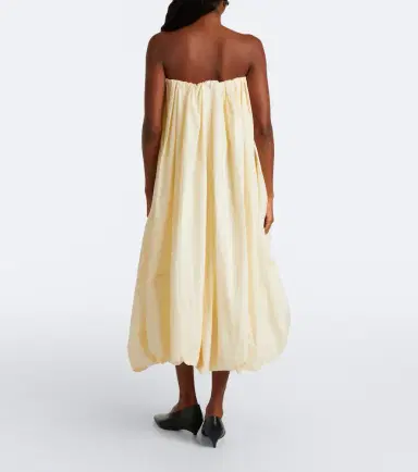 Jil Sander Asymmetric taffeta midi dress | Thumbnail 5 Jil Sander Asymmetric taffeta midi dress | Thumbnail 5