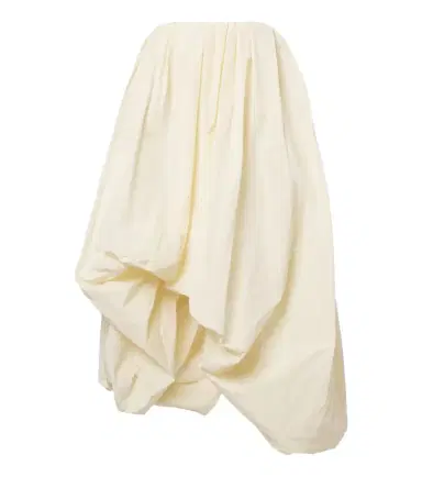 Jil Sander Asymmetric taffeta midi dress | Thumbnail 1 Jil Sander Asymmetric taffeta midi dress | Thumbnail 1