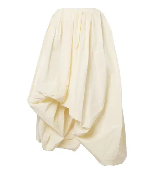 Asymmetric taffeta midi dress