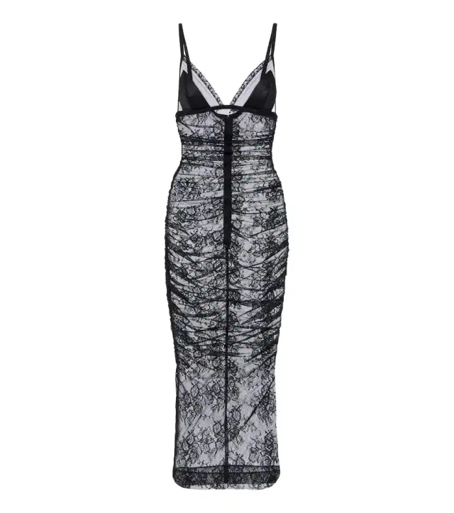 Dolce & Gabbana Sheer lace midi dress