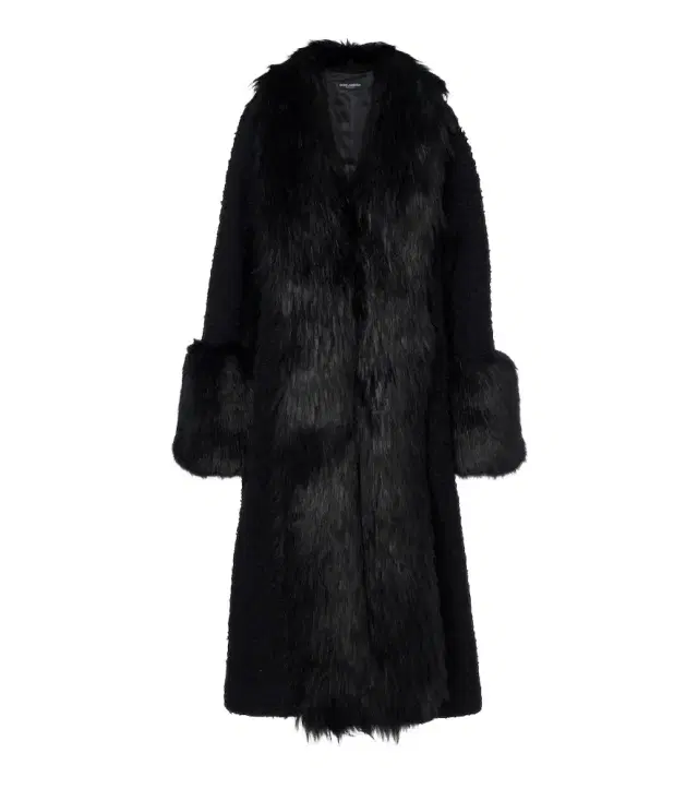 Silk-lined wool-blend coat