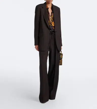 Dries Van Noten Chalk stripe single-breasted blazer | Thumbnail 2