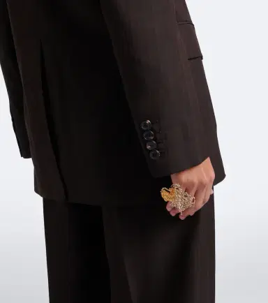 Dries Van Noten Chalk stripe single-breasted blazer | Thumbnail 3