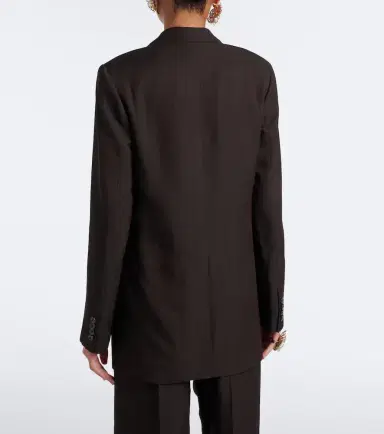 Dries Van Noten Chalk stripe single-breasted blazer | Thumbnail 5