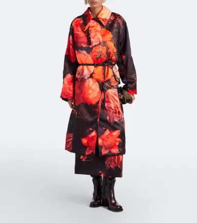 Dries Van Noten Floral belted coat | Thumbnail 2
