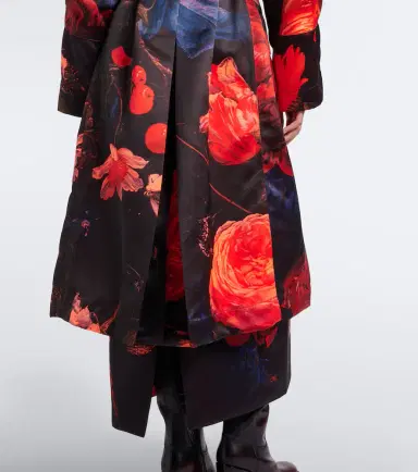 Dries Van Noten Floral belted coat | Thumbnail 4