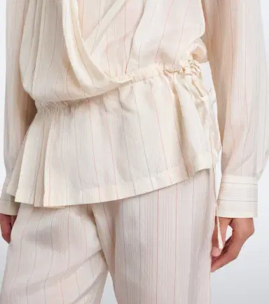 Dries Van Noten Striped wrap top | Thumbnail 2