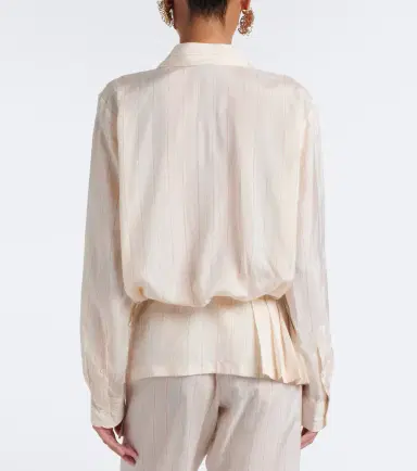 Dries Van Noten Striped wrap top | Thumbnail 5