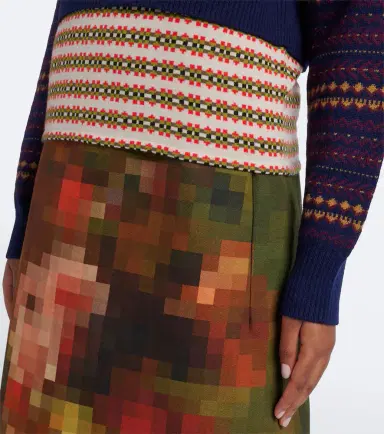 Dries Van Noten Jacquard wool-blend polo sweater | Thumbnail 5