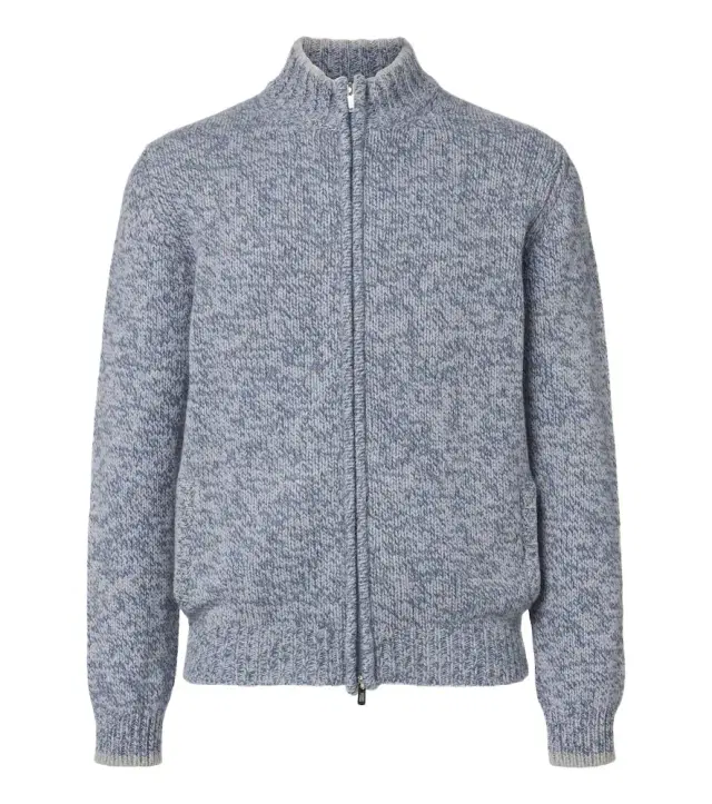 FEDELI Alpaca and wool cardigan