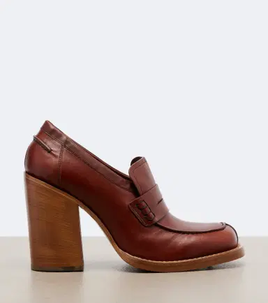 Dries Van Noten Leather loafer pumps | Thumbnail 3