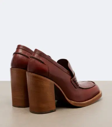 Dries Van Noten Leather loafer pumps | Thumbnail 4