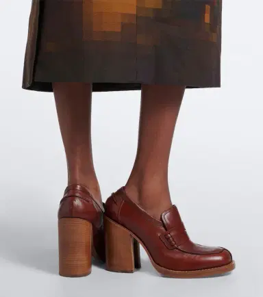 Dries Van Noten Leather loafer pumps | Thumbnail 6