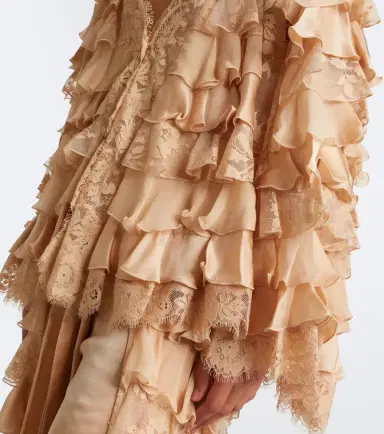 Zimmermann Valiant lace-trimmed ruffled silk blouse | Thumbnail 2