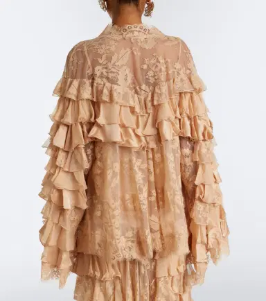 Zimmermann Valiant lace-trimmed ruffled silk blouse | Thumbnail 5