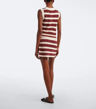 Eres Intervalle knitted striped cotton-blend lamé miniskirt | Thumbnail 5