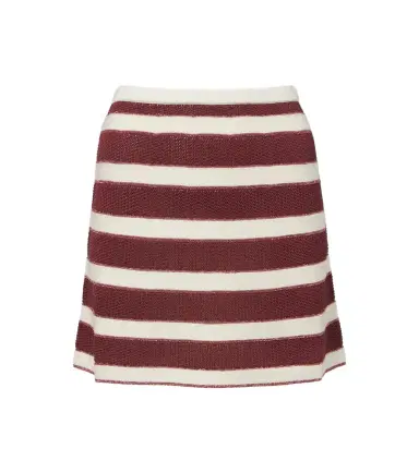 Eres Intervalle knitted striped cotton-blend lamé miniskirt | Thumbnail 1