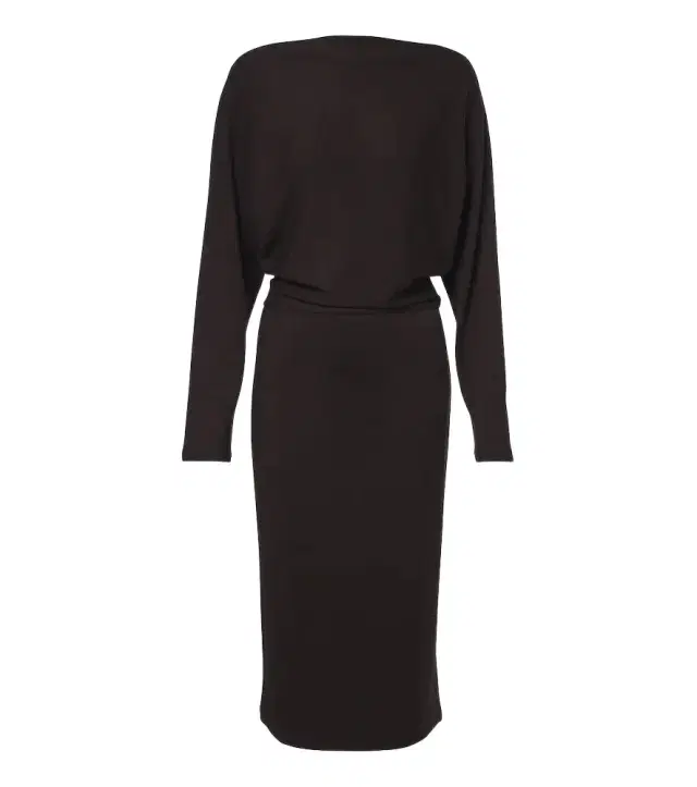 Draped sweater dress
