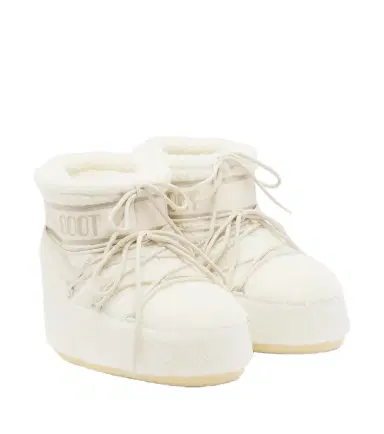 Moon Boot Icon Low teddy snow boots | Thumbnail 1 Moon Boot Icon Low teddy snow boots | Thumbnail 1