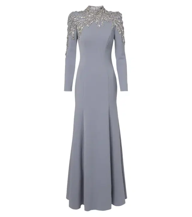 Jenny Packham Viper crystal-embellished gown