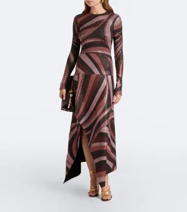 PUCCI Iride Lurex jersey midi dress | Thumbnail 2 PUCCI Iride Lurex jersey midi dress | Thumbnail 2