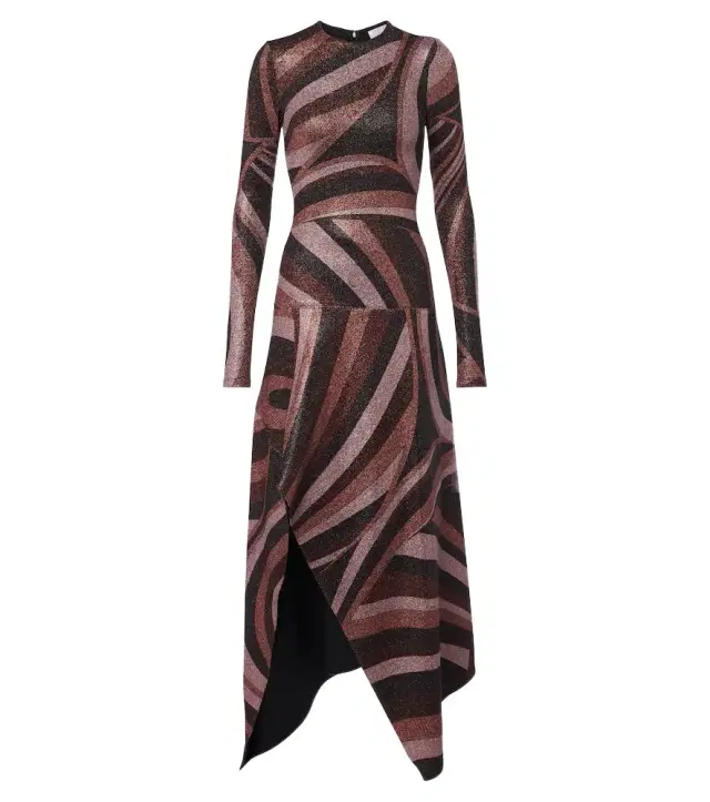 PUCCI Iride Lurex jersey midi dress