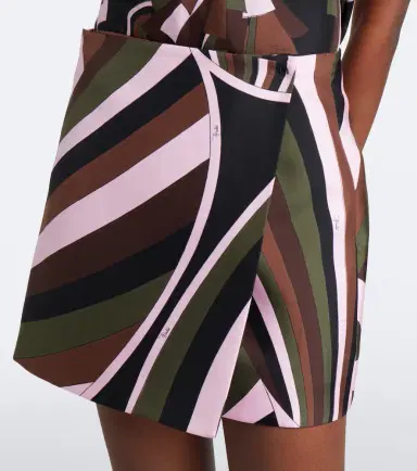 PUCCI Iride silk twill wrap skirt | Thumbnail 4