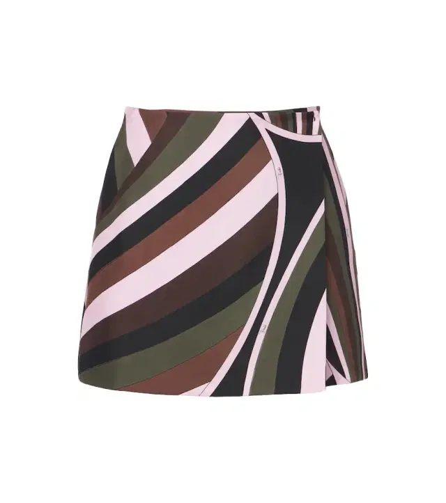 Iride silk twill wrap skirt