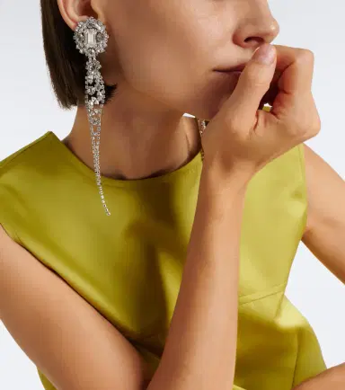 Jennifer Behr Sheila embellished drop earrings | Thumbnail 6