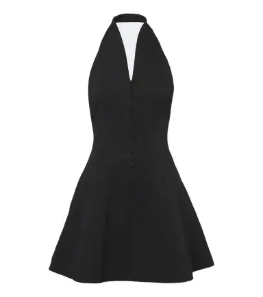Staud Stella halterneck cotton-blend minidress | Thumbnail 1