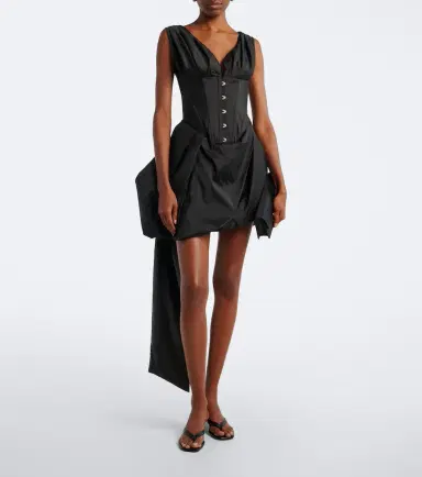 Staud Fabianne silk corset dress | Thumbnail 2