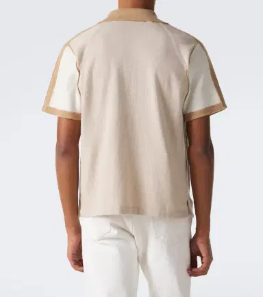 God’s True Cashmere Biscotti cashmere polo shirt with tiger's eye | Thumbnail 2
