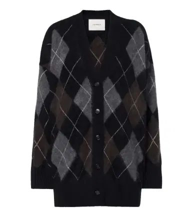 Lisa Yang Elaria argyle cashmere cardigan | Thumbnail 1
