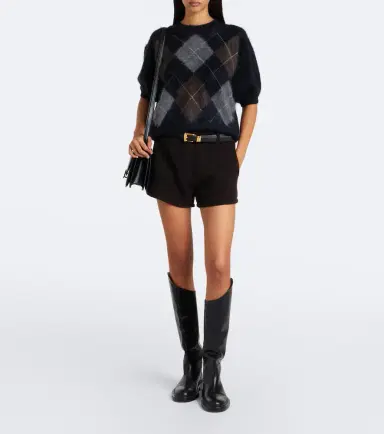 Lisa Yang Juniper argyle cashmere sweater | Thumbnail 2