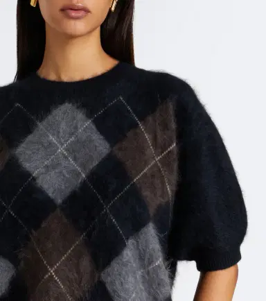 Lisa Yang Juniper argyle cashmere sweater | Thumbnail 5