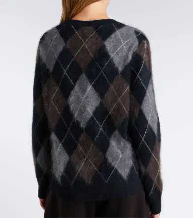 Lisa Yang Margy argyle cashmere sweater | Thumbnail 3