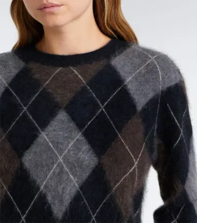 Lisa Yang Margy argyle cashmere sweater | Thumbnail 4