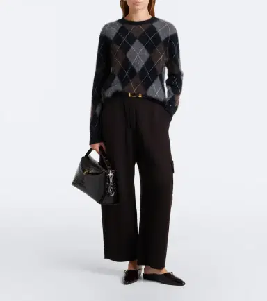 Lisa Yang Margy argyle cashmere sweater | Thumbnail 5