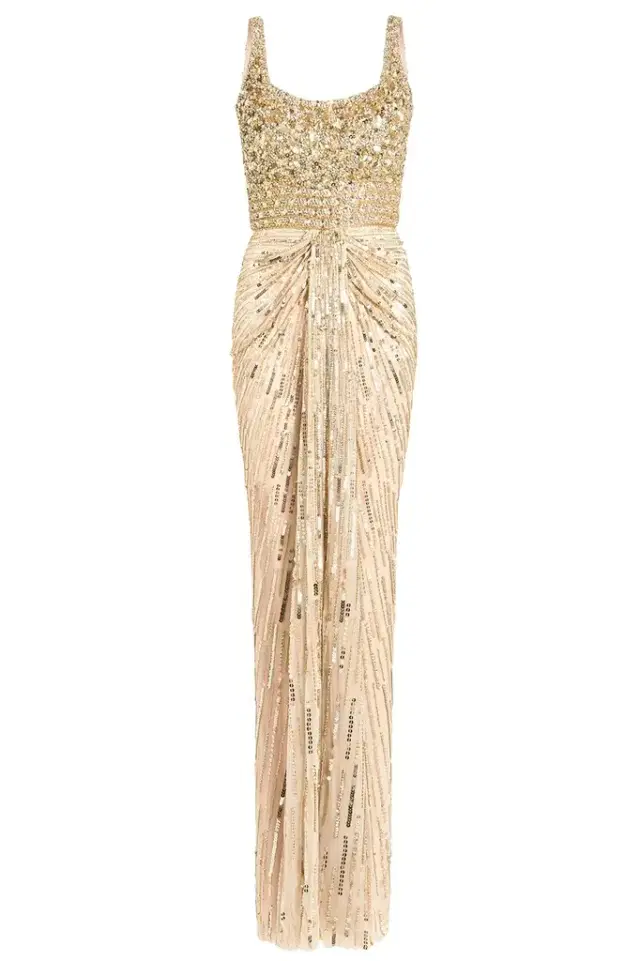 Jenny Packham Elixir Embellished Maxi Dress