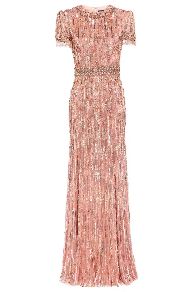 Jenny Packham Roxy Embellished Beaded Gown